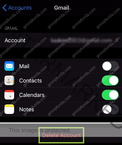 How to remove Google account from iPhone