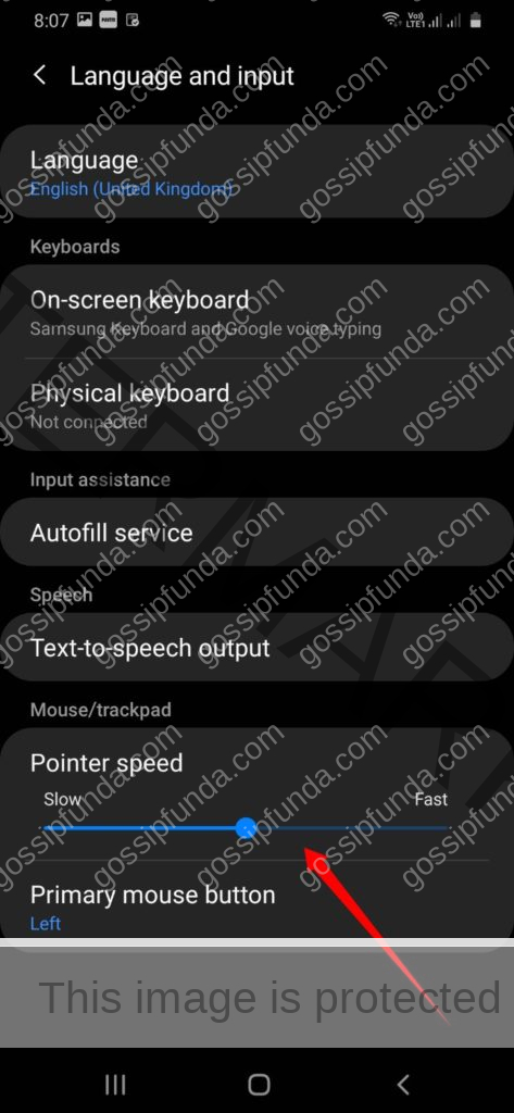 How to disable mouse acceleration on android