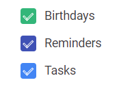 Hover over the calendar
