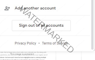 Sign out Google accounts