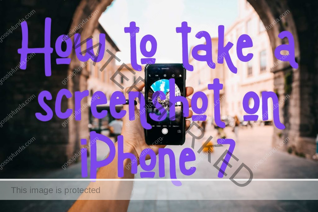 how to take a screenshot on iphone 7