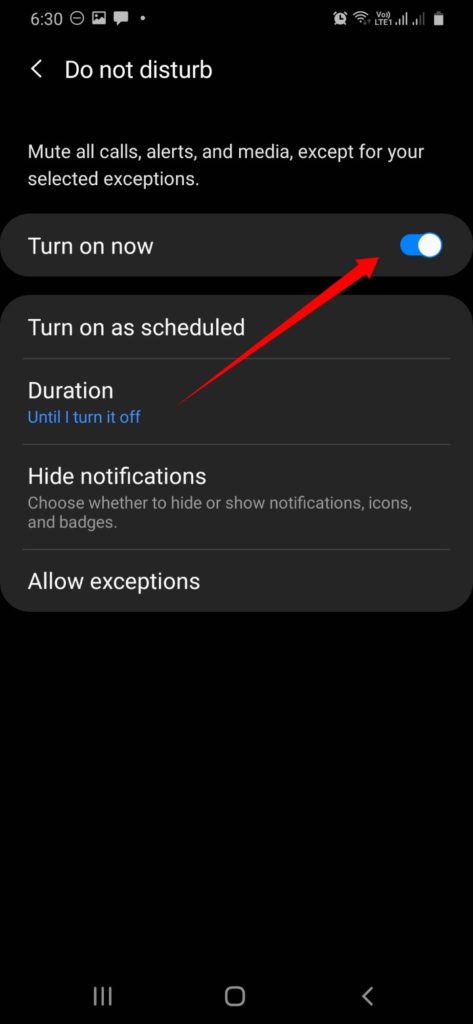 What is Do Not Disturb mode(DND)