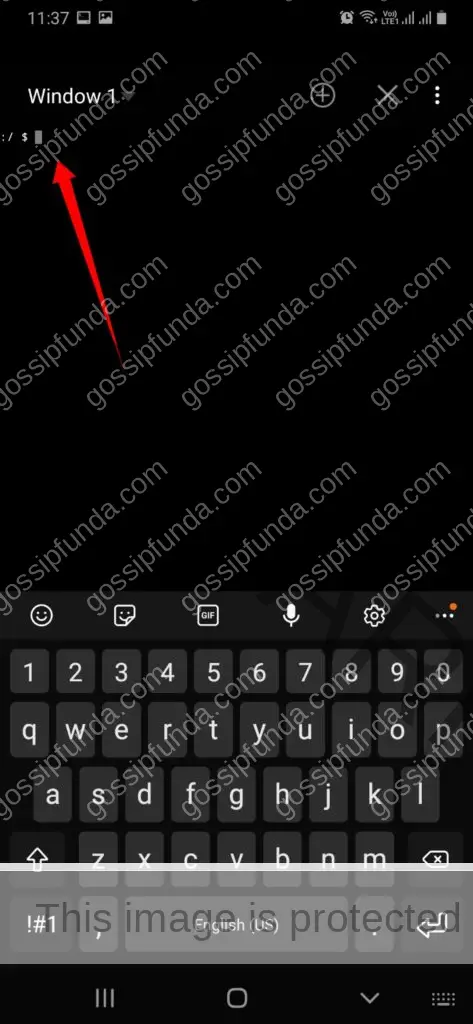 Command prompt for android