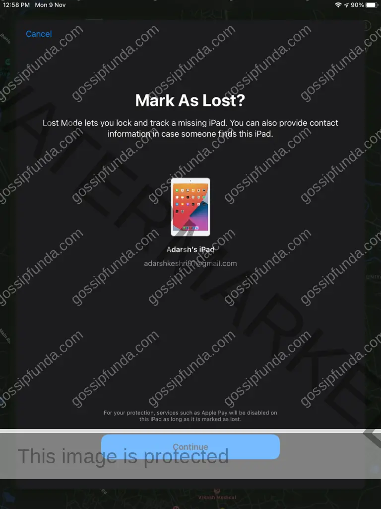  find my iPhone mark as lost