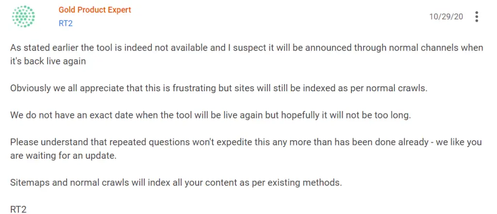 Same problem Page actions are temporarily disabled in Google Search Console