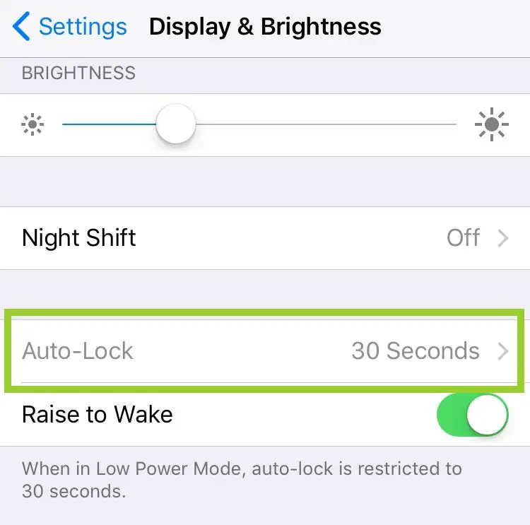 iphone Auto-lock