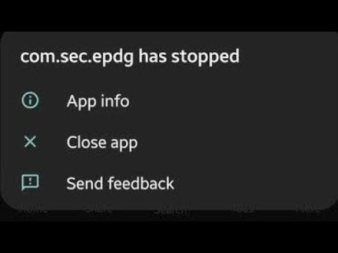 How to fix com.sec.epdg error?
