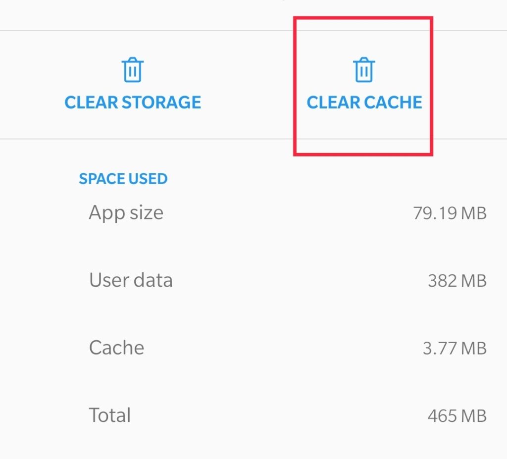 Clear cache of com.sec.epdg app