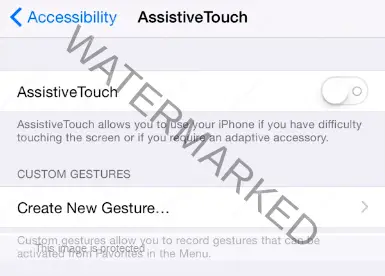 Assistive touch