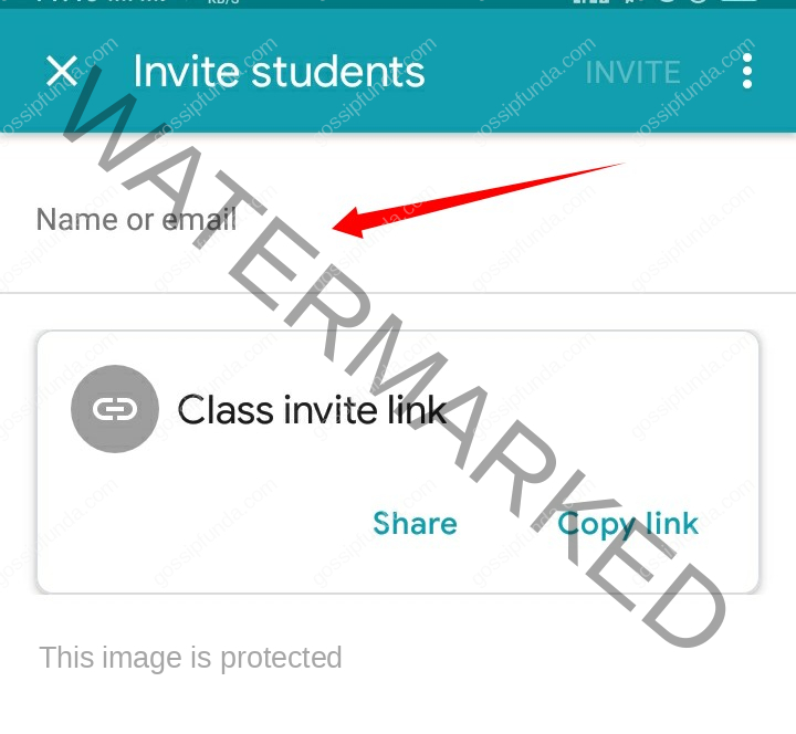 email address of a student