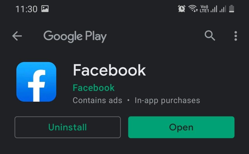 uninstall, then reinstall the App