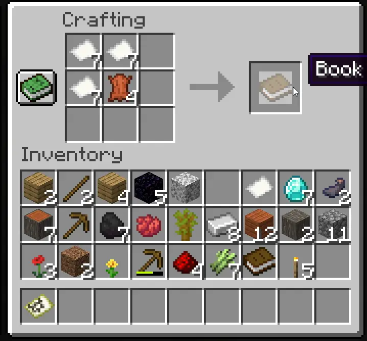 How to make a book in Minecraft?