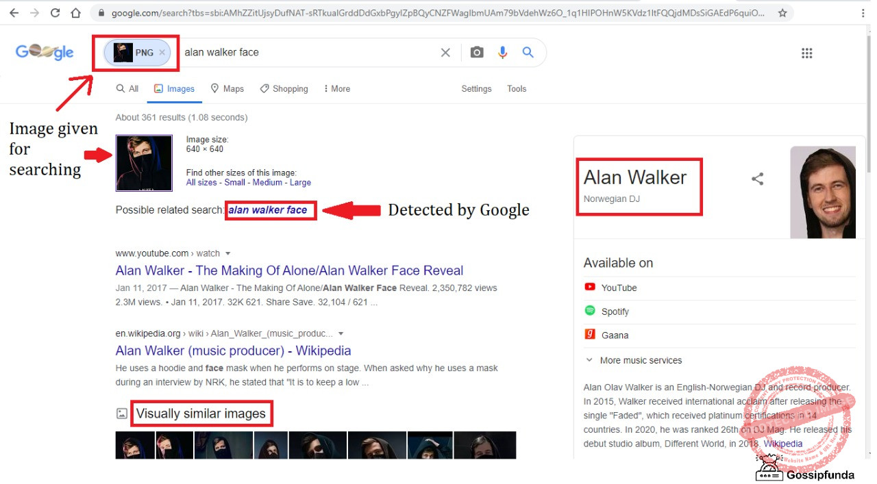 Reverse image search android Gossipfunda