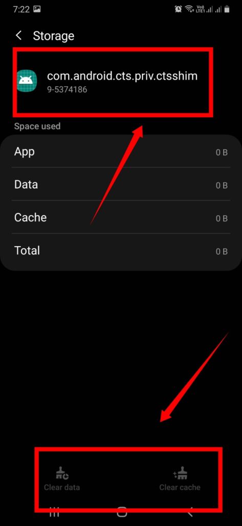 com.android.cts.priv.ctsshim clear cache and clear data