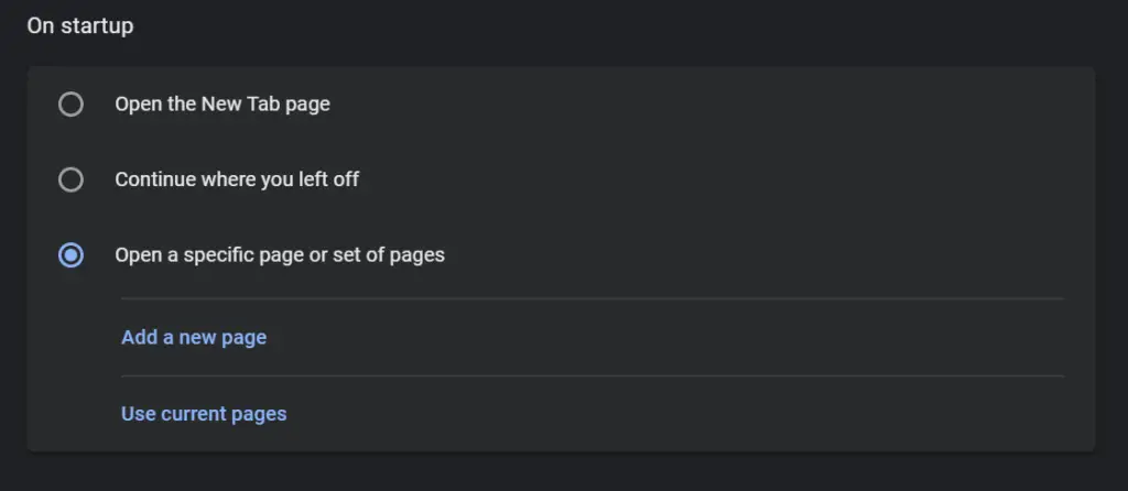 Add New Links radio button prompt to chrome-native://newtab/