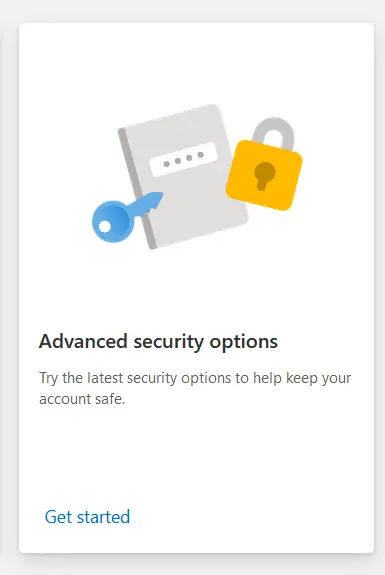 Advanced Security Options