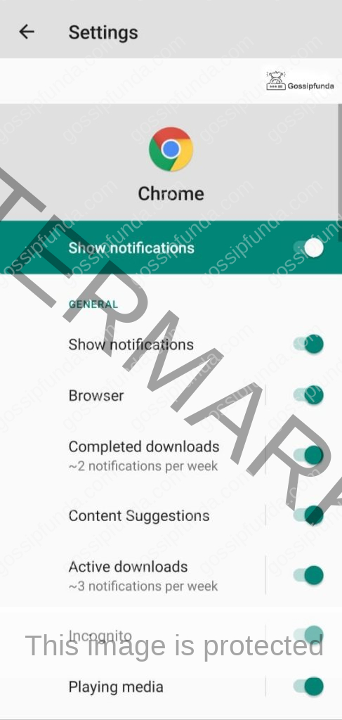 How do I get rid of browser com notifications on android?