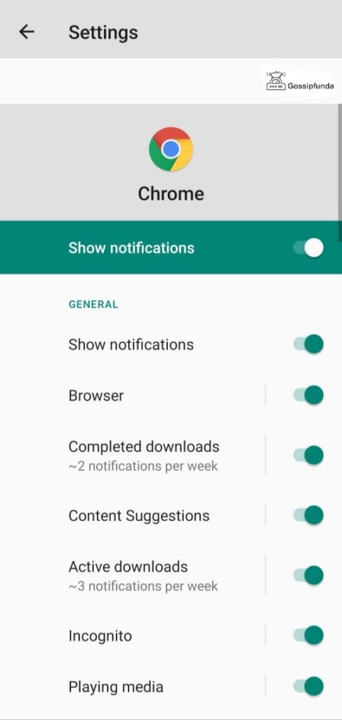 How do I get rid of browser com notifications on android?