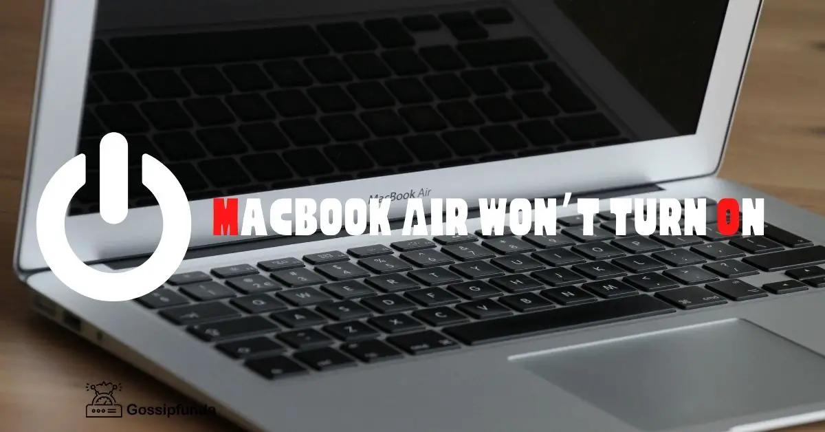 how to turn on macbook air when screen is black