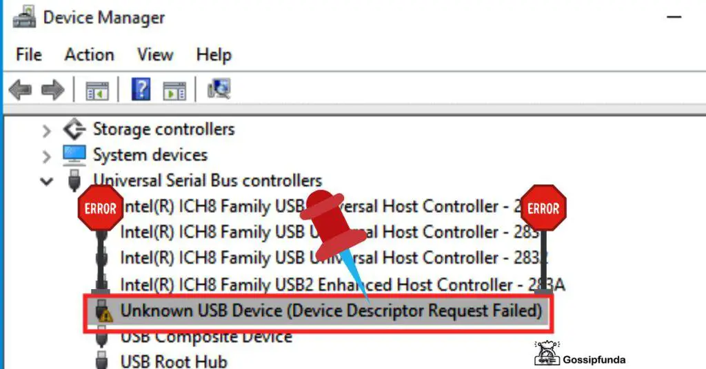 problem detected with intel ich8 family usb universal host controller -2831