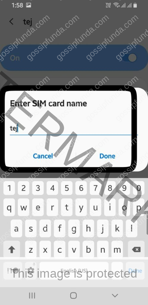 Changing SIM name in Samsung