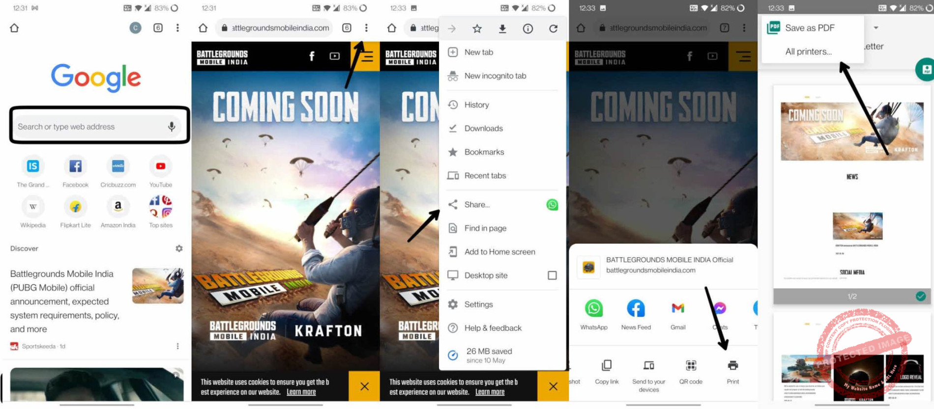 How To Save A Webpage As A Pdf From Android Ios Browser