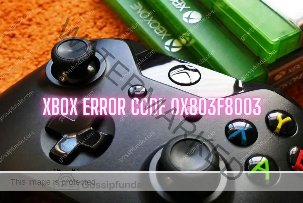 xbox error code 0x803f8003