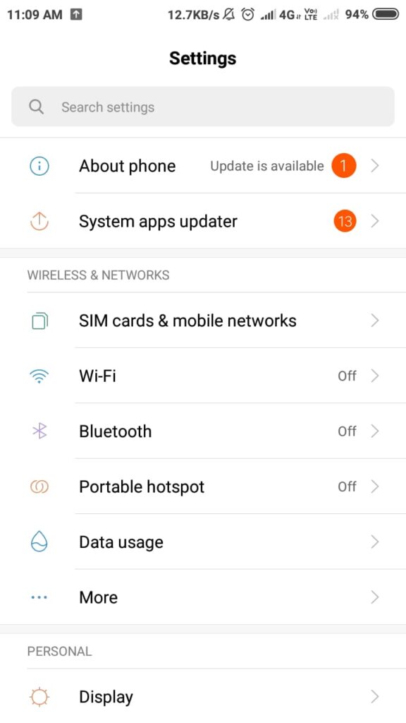 mobile data connection error unable to establish a wireless data connection notification 