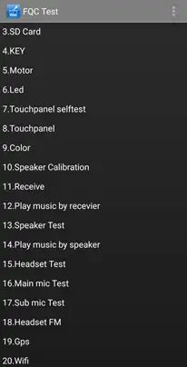 FQC test of your mobile device’s hardware