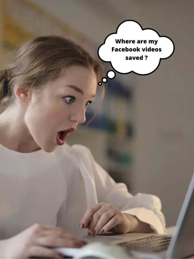 Where are videos saved after being downloaded on Facebook?
