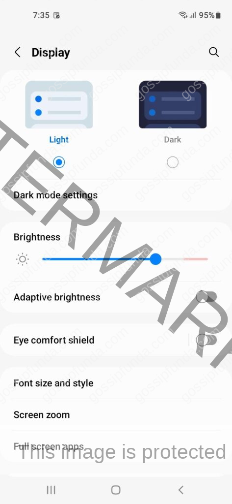 Dark mode settings to change keyboard color