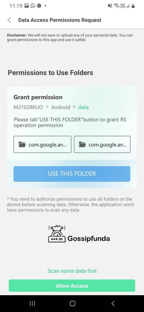 data access permission