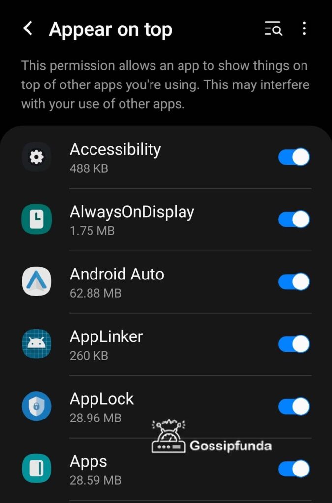 Disable ‘Run in Background’ of all apps