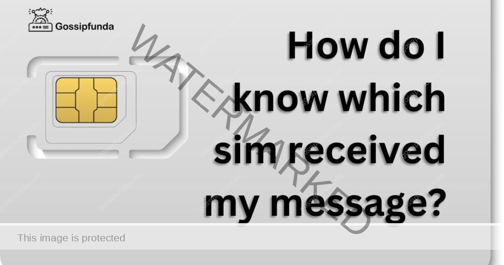 How do I know which sim received my message?