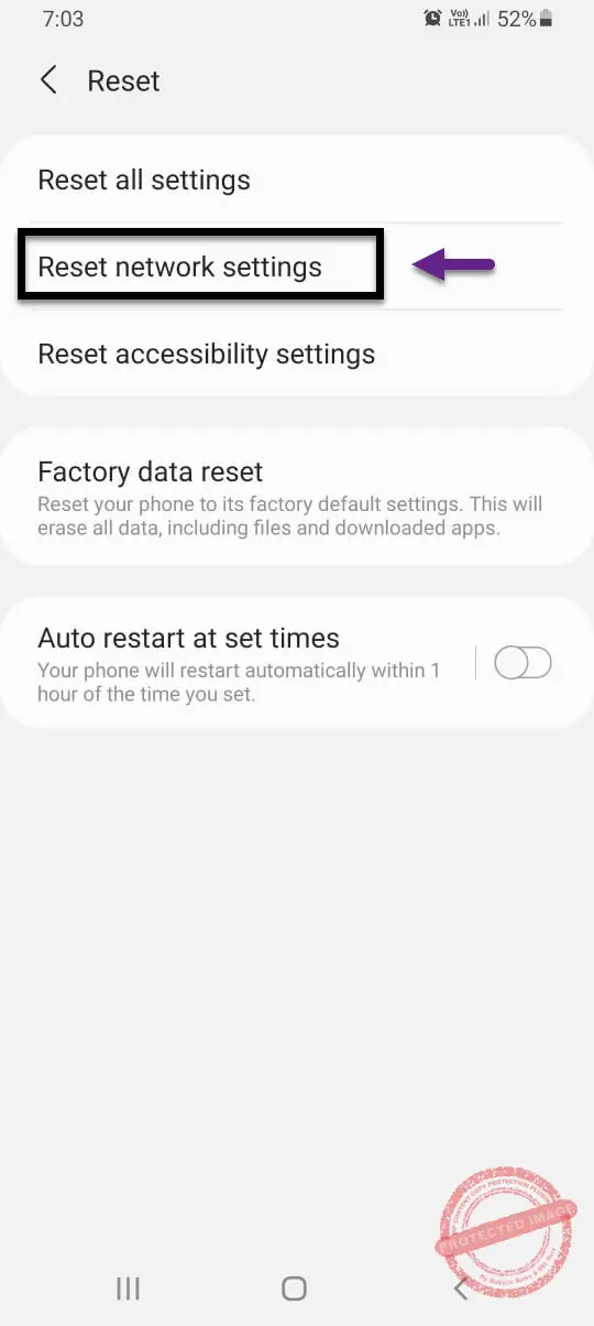 Android connected to wifi but no