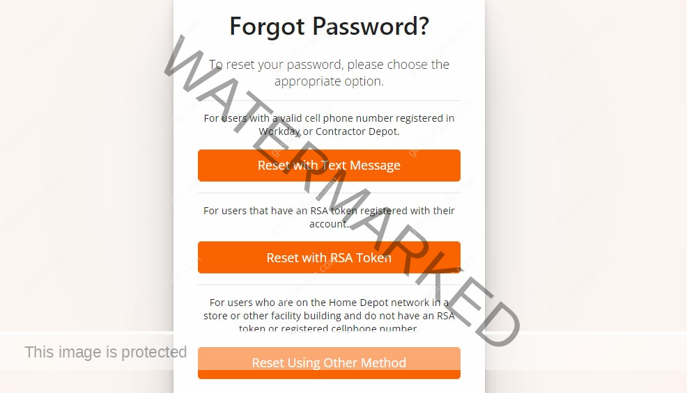 reset the password in the My Apron ESS login portal