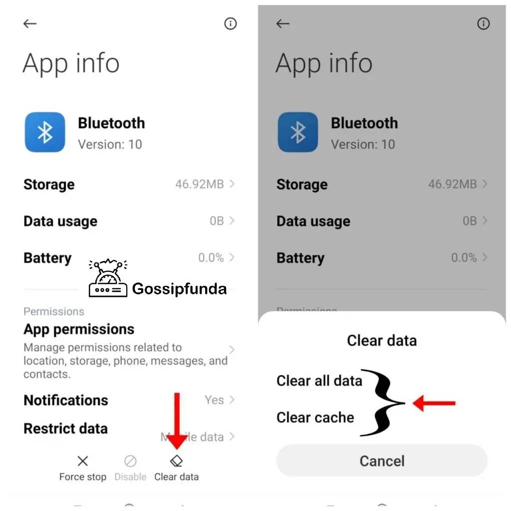 Clear Cache And Clear Data