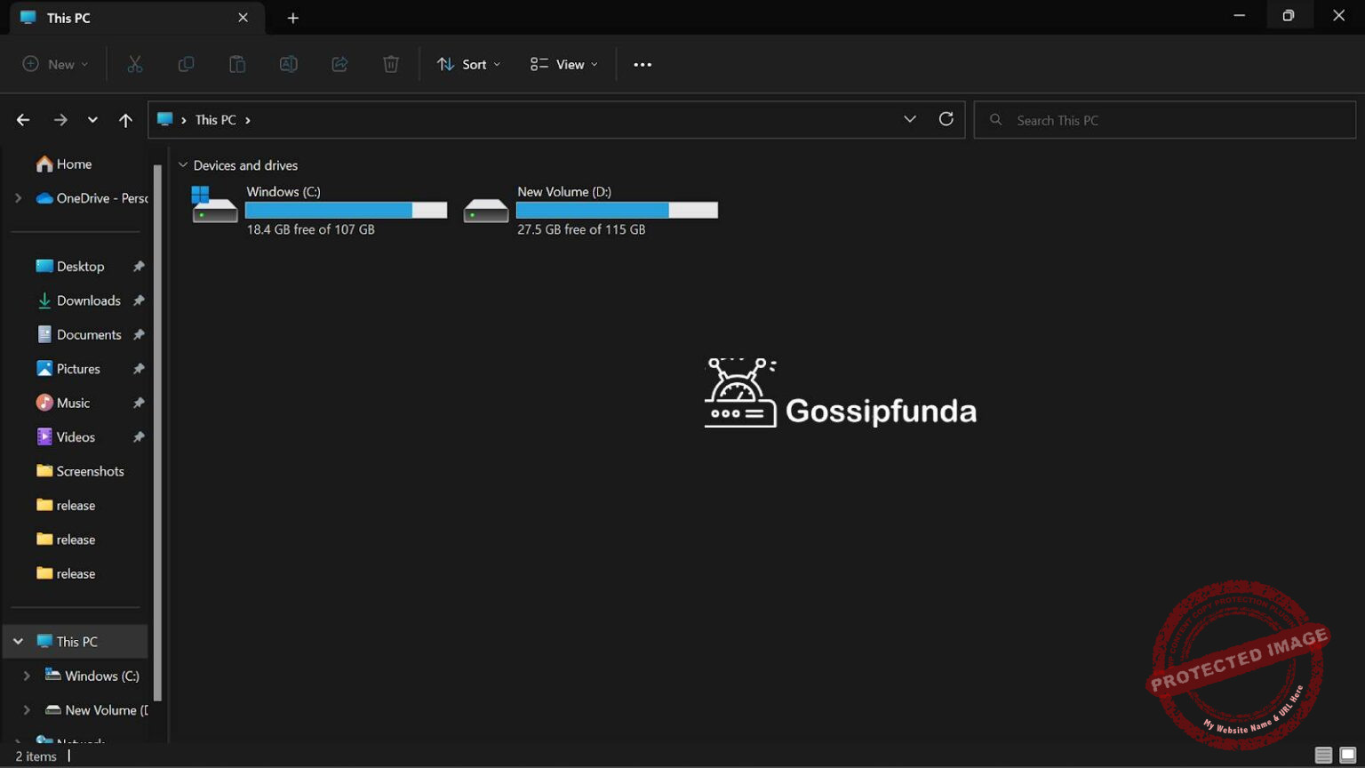 File explorer sidebar missing