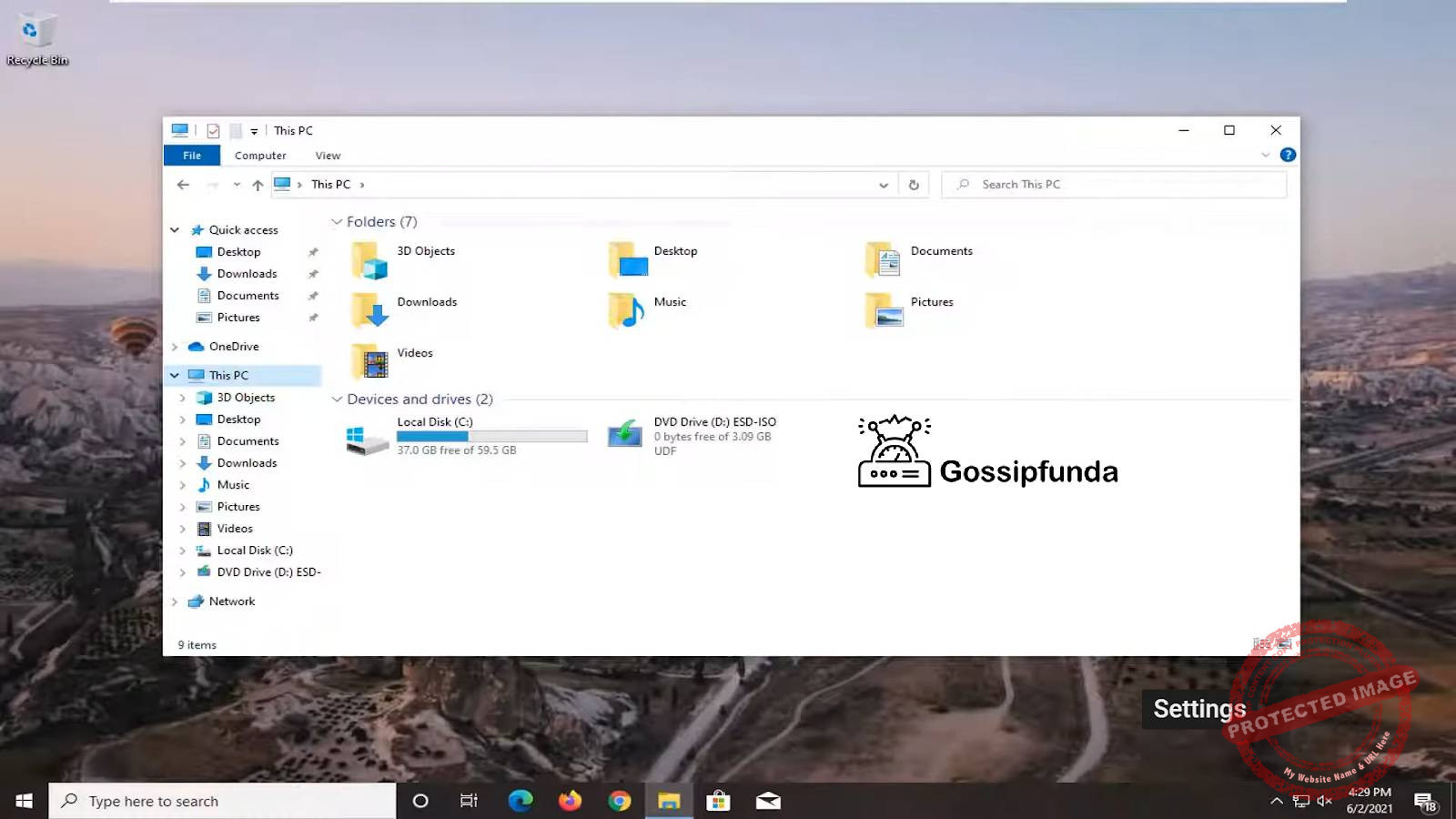 File explorer sidebar missing