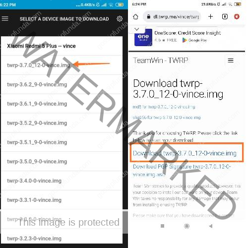 official page of TWRP to get your .img file downloaded