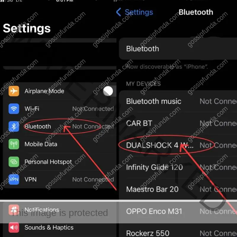Connect the Dual Shock 4 Wireless Controller to your iPhone or iPad using Bluetooth