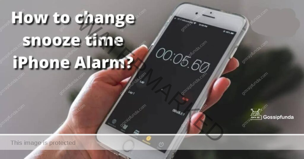 How to change snooze time iPhone Alarm
