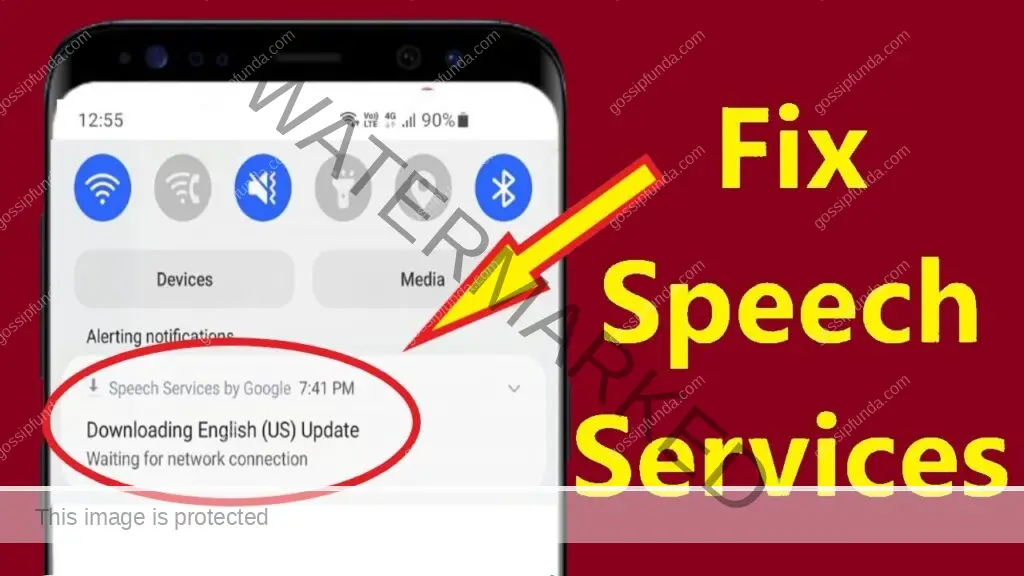 speech services by google waiting for network connection