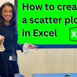 How to create a scatter plot in Excel