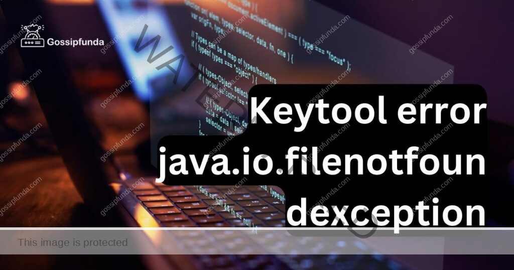 Keytool error java.io.filenotfoundexception