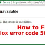 Roblox error code 503