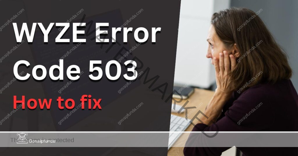 WYZE Error Code 503