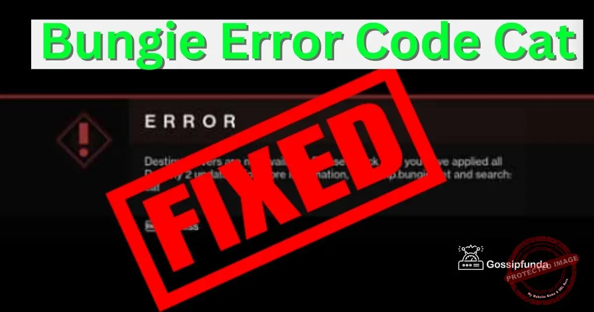 Bungie Error Code Cat How to Fix the Error in Destiny 2