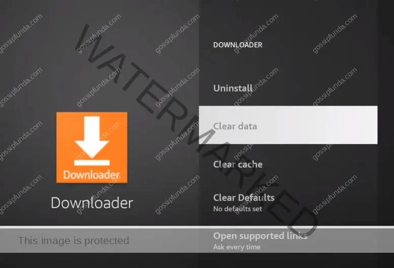 Clear the Cache and Data of the Downloader App