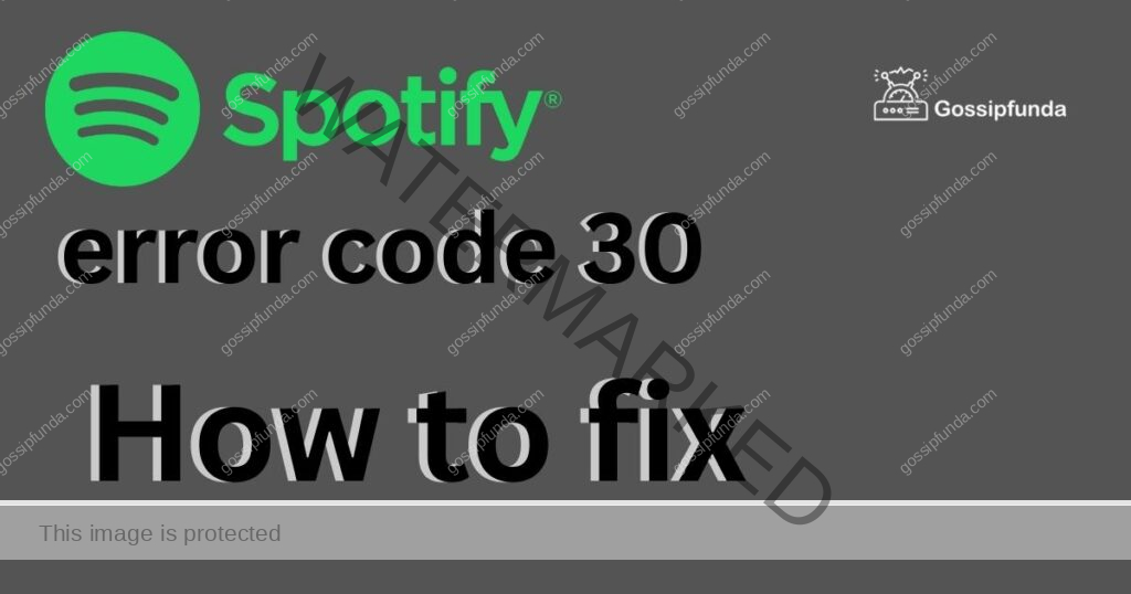 Spotify error code 30